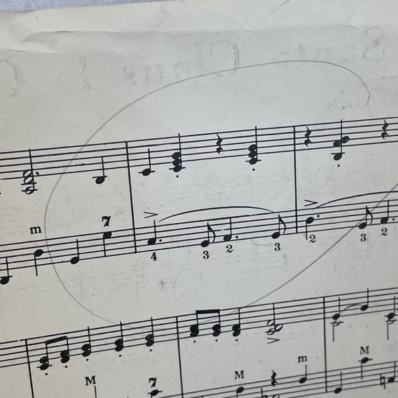 Santa Claus Is Comin' To Town Feist Simplified Accordion Solo 1940s Sheet Music - Picture 4 of 6